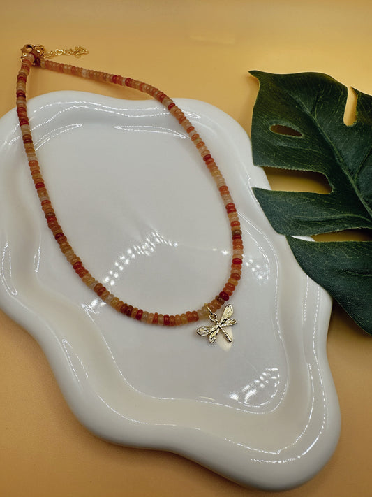 Sunrise Dragonfly Necklace