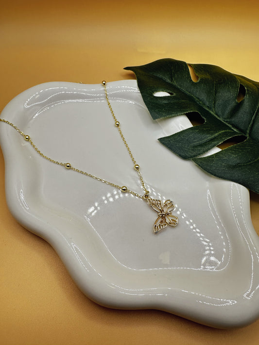 Golden Flutter Necklace