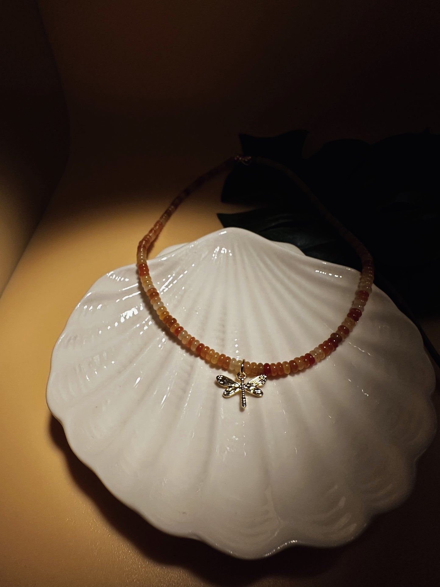Sunrise Dragonfly Necklace