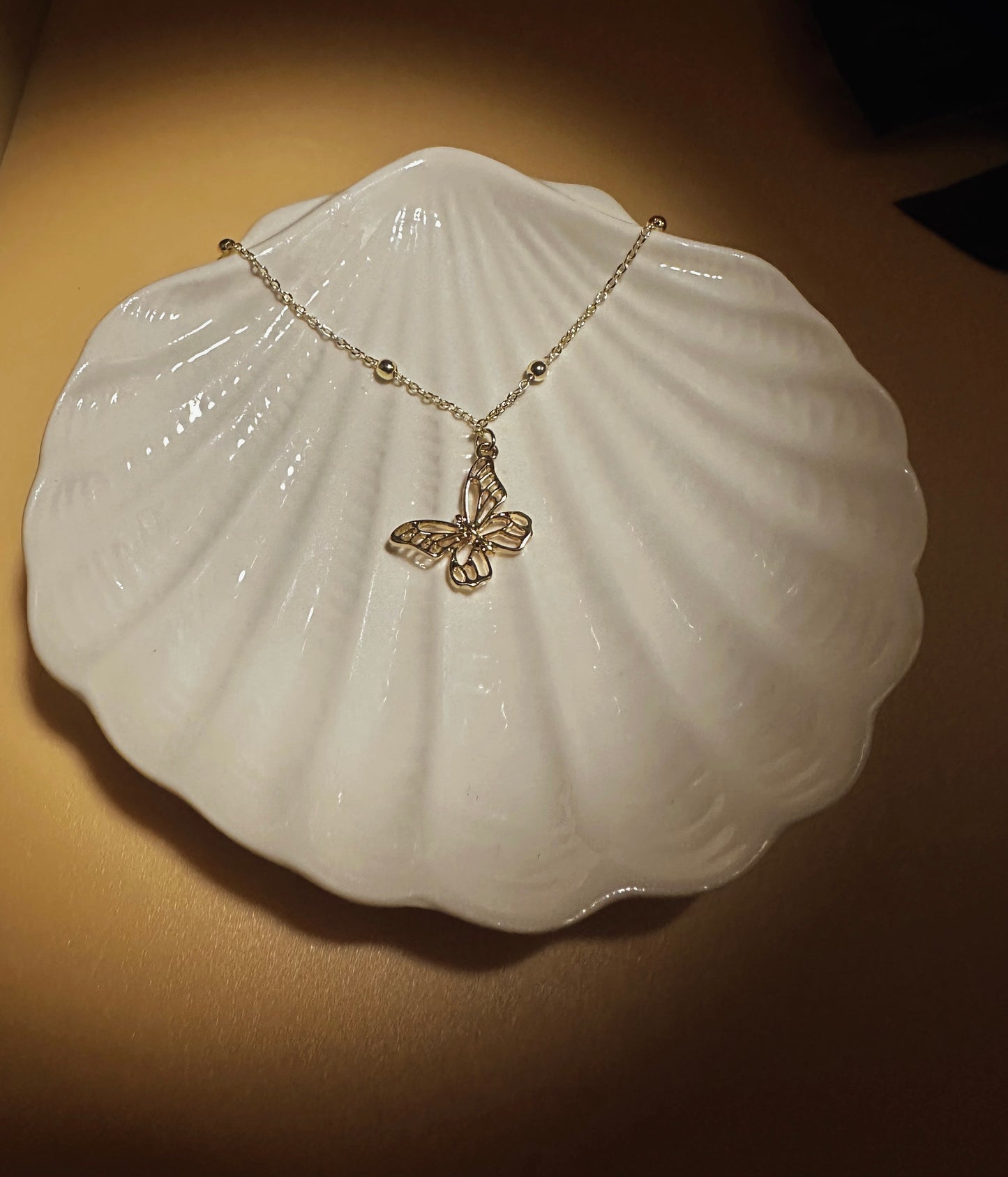Golden Flutter Necklace